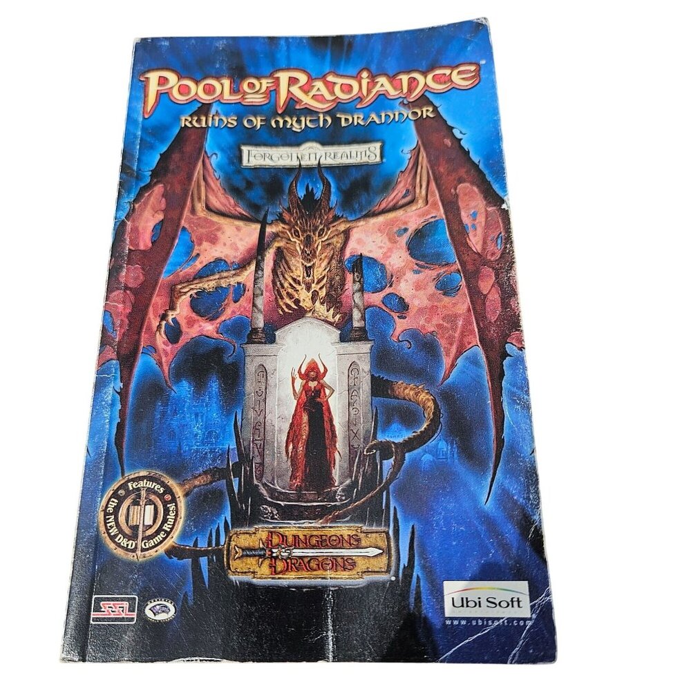 Pool Of Radiance Dungeons & Dragons Ruins Of Myth Drannor Manual Only 2001